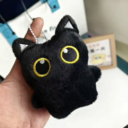 CuteBlack Cat plush toy Doll Small Pendant Cuddly Pillow Cushion Ins Black Cat Plush Toy Doll for Boy Girl Birthday Gifts cute