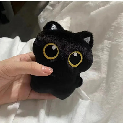 CuteBlack Cat plush toy Doll Small Pendant Cuddly Pillow Cushion Ins Black Cat Plush Toy Doll for Boy Girl Birthday Gifts cute