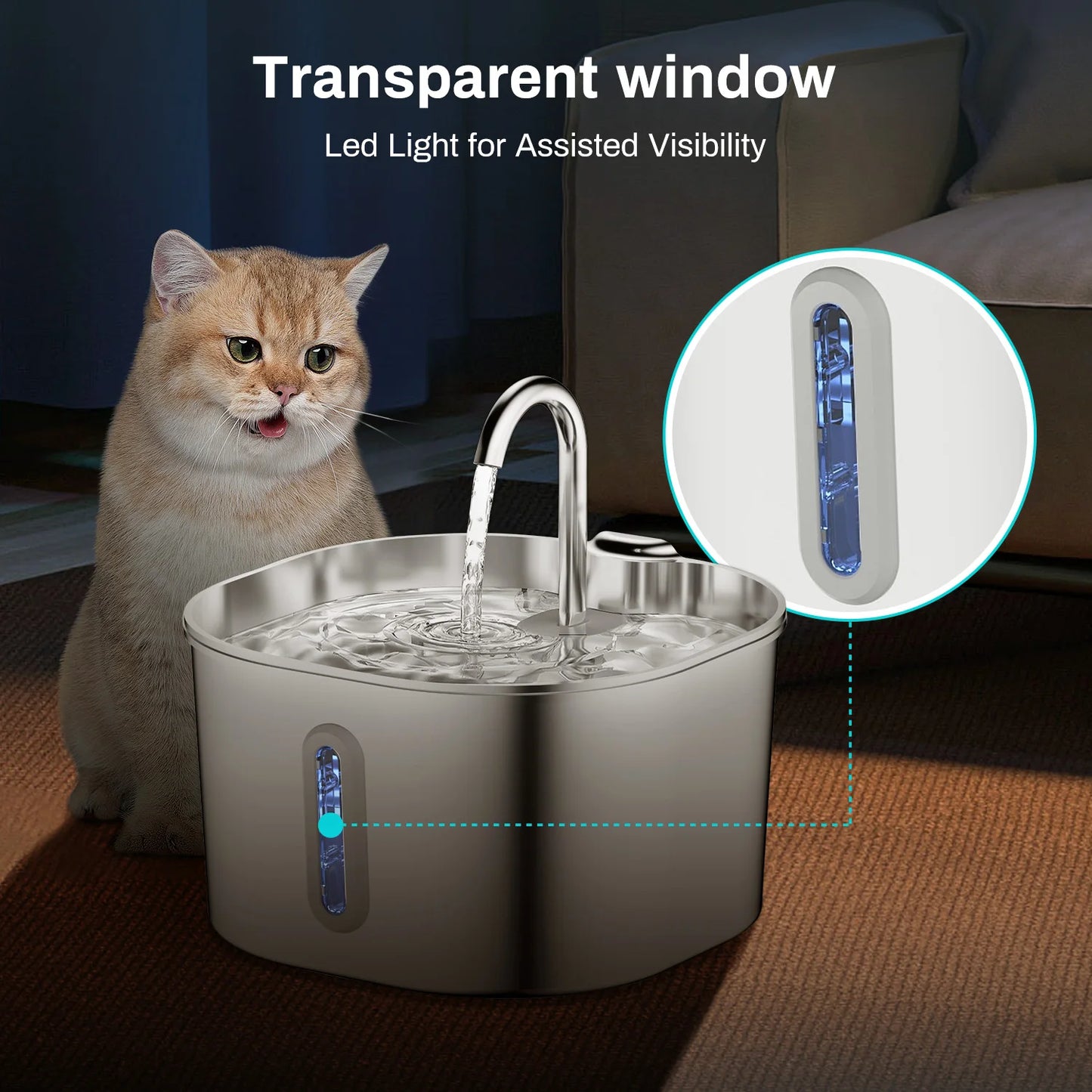 Stainless Steel Pet Hydration Fountain