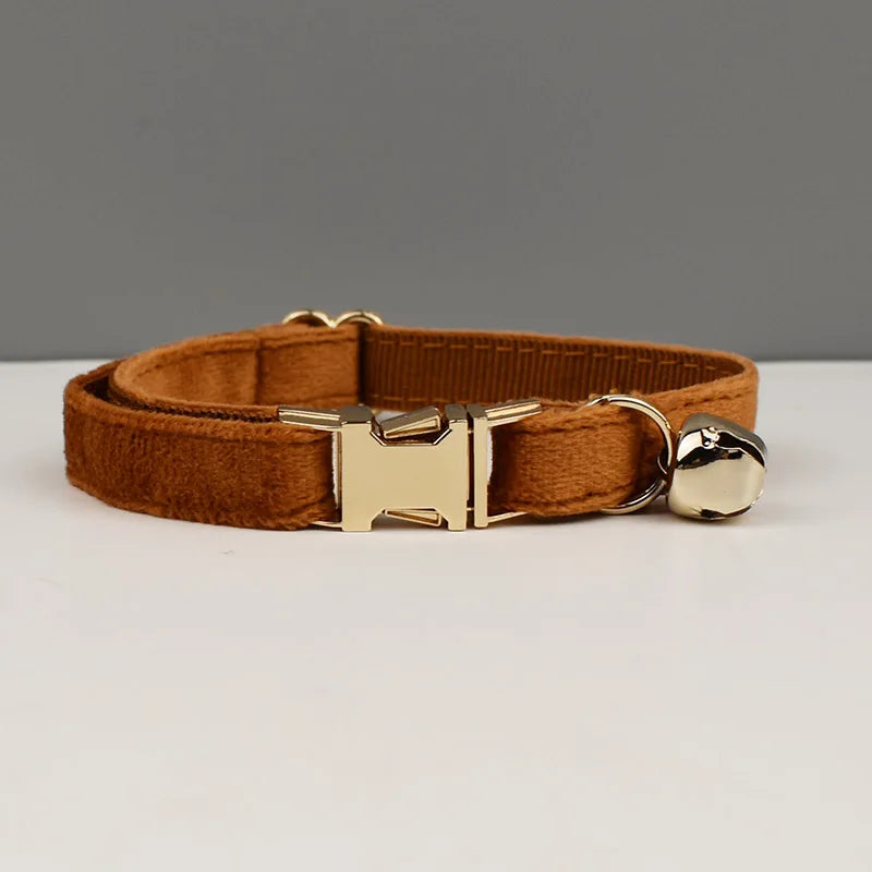 Custom Engraved Bowknot Cat Collar