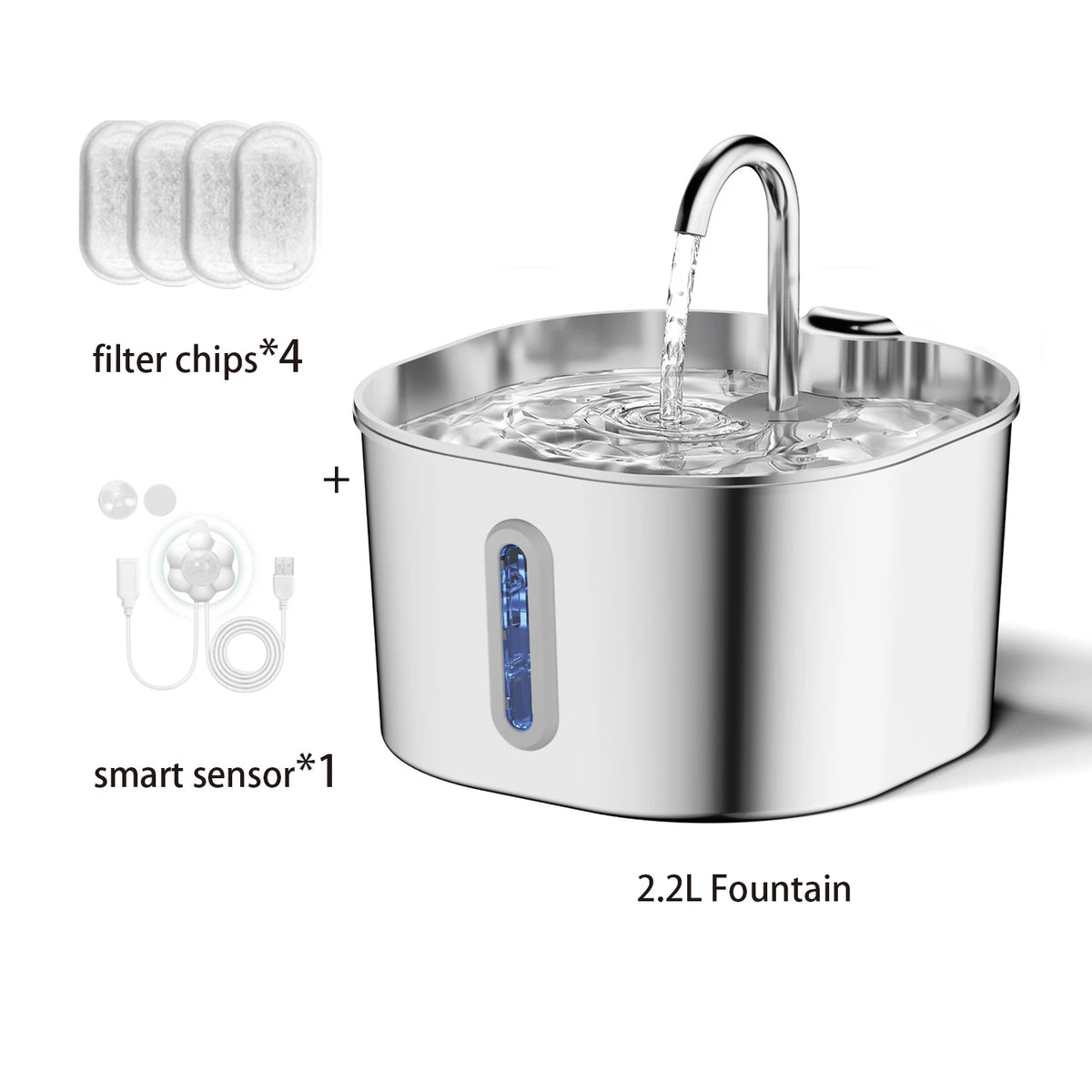 Stainless Steel Pet Hydration Fountain