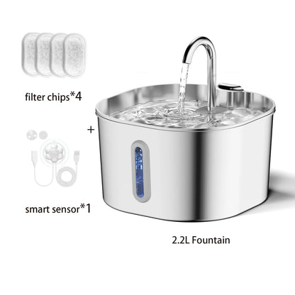 Stainless Steel Pet Hydration Fountain