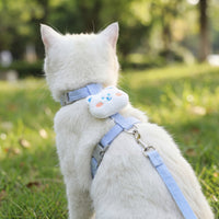 Cat Harness and Leash Sets Adjustable Dog Harness for Small Dog Leash Breashable Pet Harness Out Walking Dog Strap Cat Accessory
