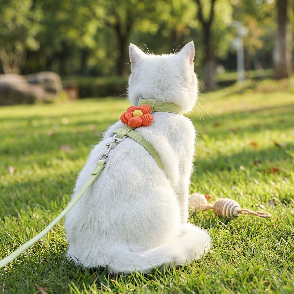 Cat Harness and Leash Sets Adjustable Dog Harness for Small Dog Leash Breashable Pet Harness Out Walking Dog Strap Cat Accessory