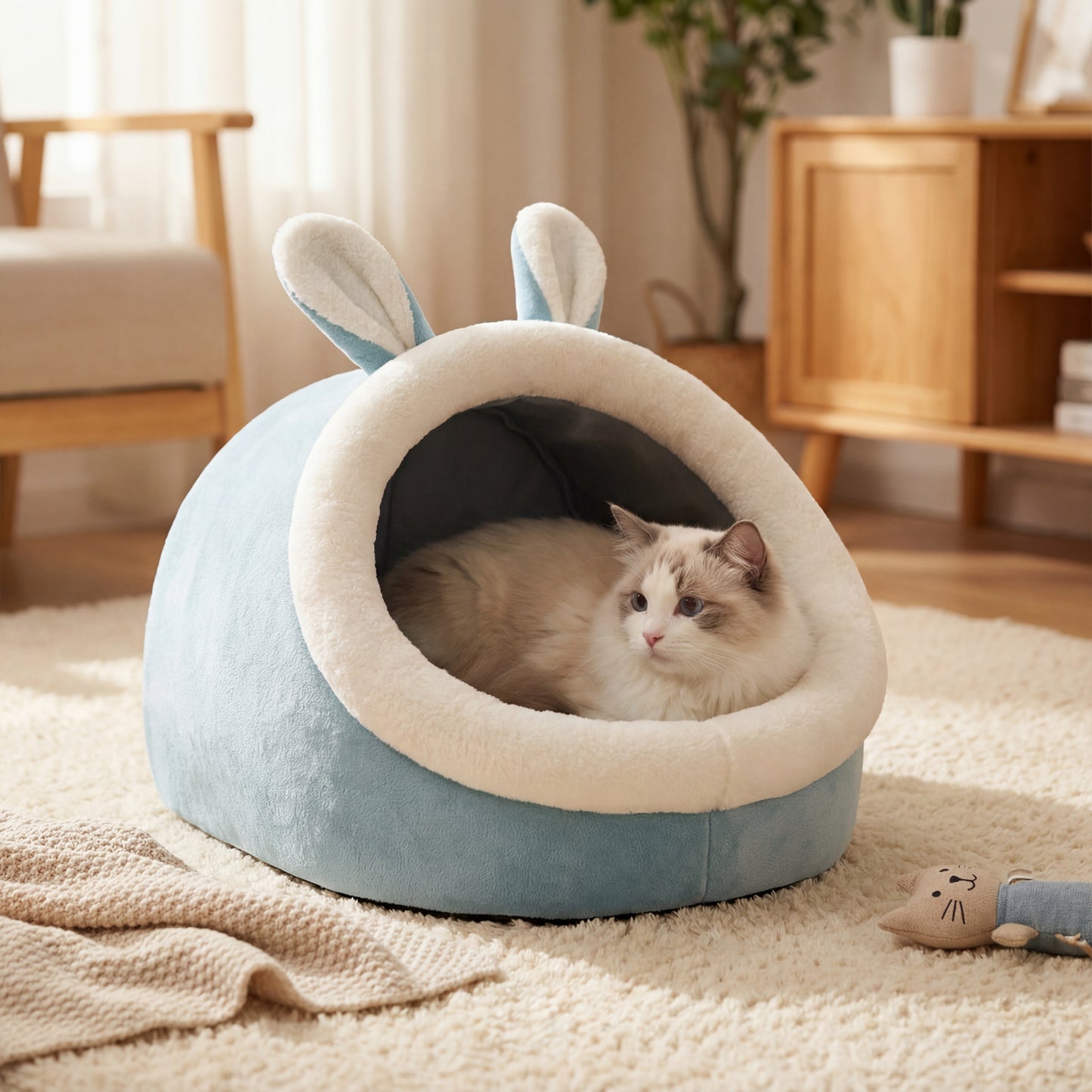 سرير كهف مريح للنوم العميق