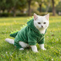 Cozy Dino Fleece Pet Hoodie