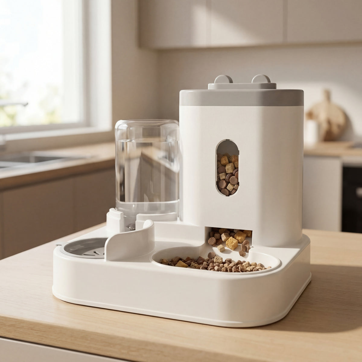 Gravity-Fed Dual Dining Station