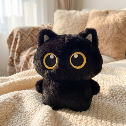 CuteBlack Cat plush toy Doll Small Pendant Cuddly Pillow Cushion Ins Black Cat Plush Toy Doll for Boy Girl Birthday Gifts cute