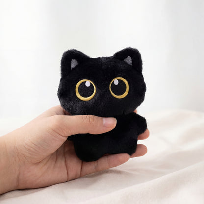 CuteBlack Cat plush toy Doll Small Pendant Cuddly Pillow Cushion Ins Black Cat Plush Toy Doll for Boy Girl Birthday Gifts cute