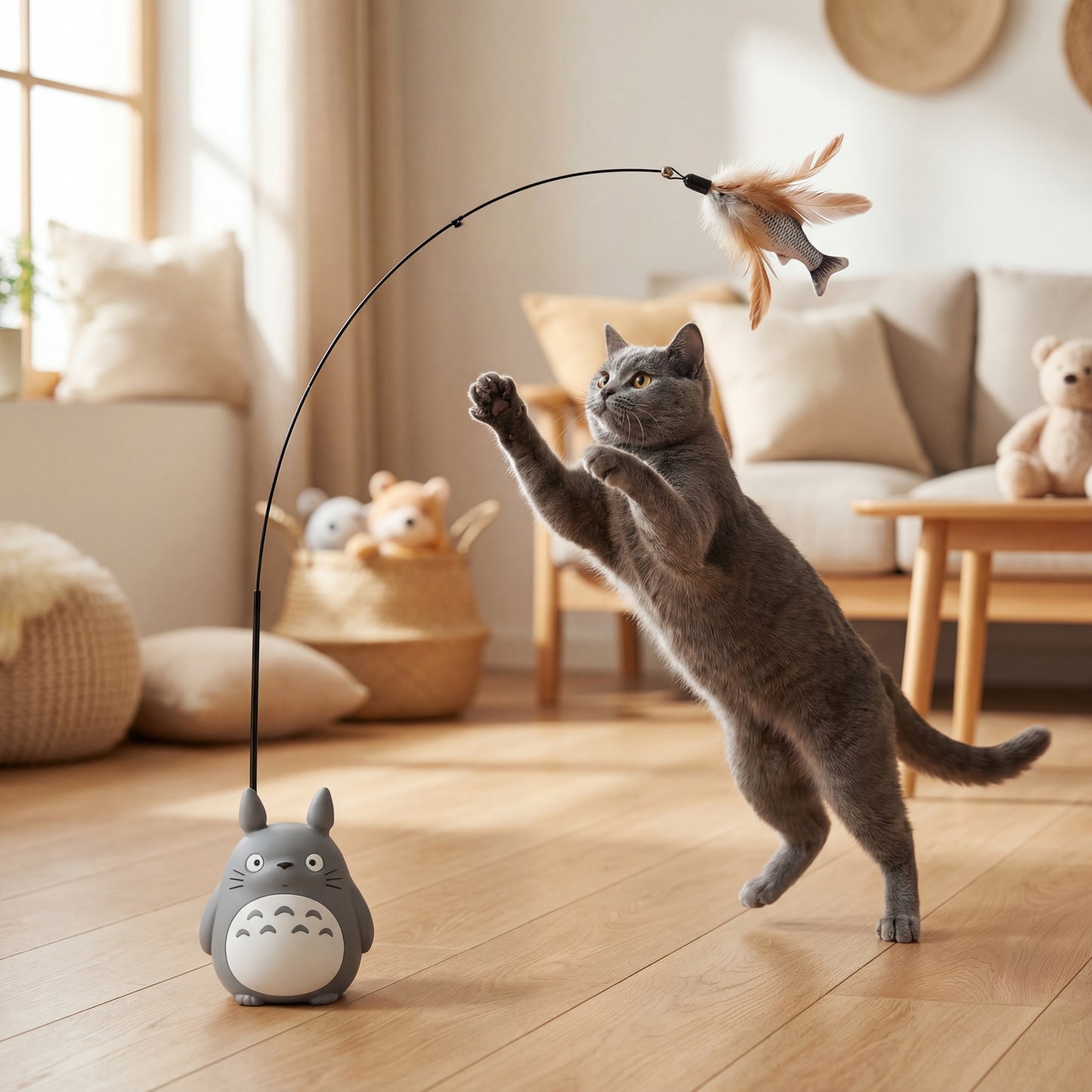 عصا ريش تفاعلية من الأسلاك الفولاذية